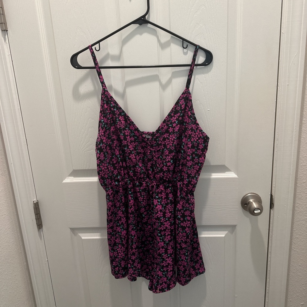 Shein Floral Spaghetti Strap romper size 8/10